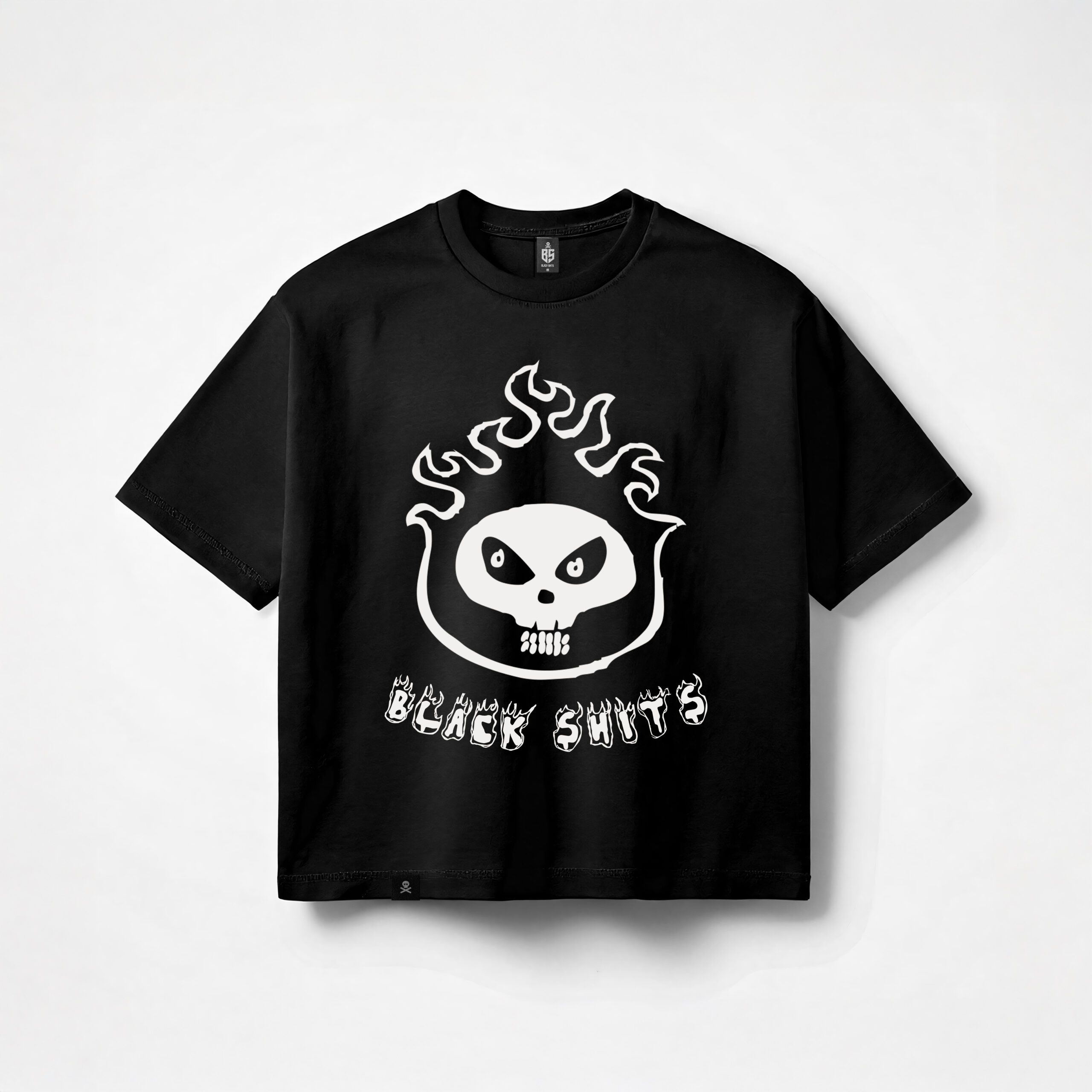 REMERA BOXY FIT FLAME ART