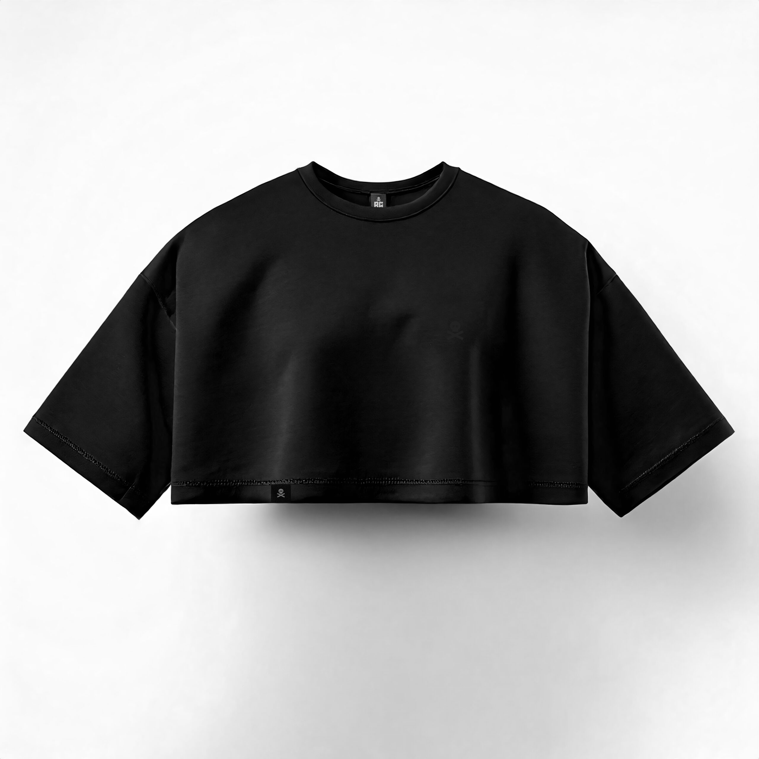 CROP TOP OVERSIZE BS TOTAL BLACK